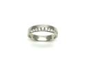 Silver CZ 7 Stone Half Eternity Ring