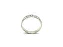 Silver CZ 7 Stone Half Eternity Ring