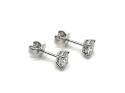 9ct Oval Laboratory Grown Diamond Stud Earrings