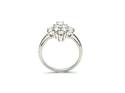 9ct White Zircon & Diamond Ring