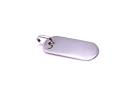 Silver Small Dog Tag Pendant