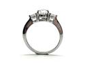 18ct White Gold Diamond 3 Stone Ring