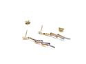 9ct 2 Colour Gold Diamond Earrings
