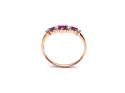9ct Ruby & Diamond Wishbone Eternity Ring