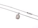 9ct Diamond Cluster Pendant & Chain 0.50ct