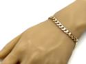 9ct Yellow Gold Flat Curb Bracelet 8 in