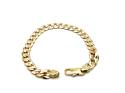 9ct Yellow Gold Flat Curb Bracelet 8 in