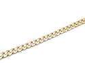 9ct Yellow Gold Flat Curb Bracelet 8 in