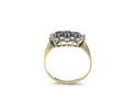 9ct Sapphire & CZ Cluster Ring