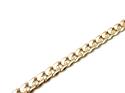 9ct Flat Curb Bracelet 9 inch