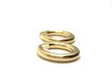 9ct Yellow Gold Plain Hoop Earrings 20mm