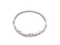 Silver CZ Bubble Design Bangle