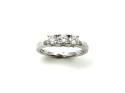 18ct White Gold Diamond 3 Stone Ring