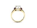 9ct Morganite & Diamond Solitaire Ring