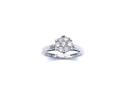 18ct White Gold Diamond Cluster Ring