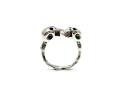 Silver Double Skull Ring
