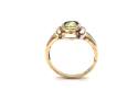 9ct Yellow Gold Peridot Solitaire Ring