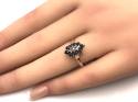 9ct Sapphire & Diamond Cluster Ring