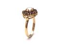 9ct Cultured Pearl & Quartz Cluster