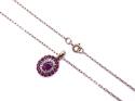9ct Yellow Gold Ruby & Diamond Pendant