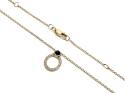 9ct Yellow Gold Sapphire & Diamond Necklace