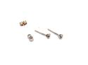 9ct Diamond Solitaire Stud Earrings