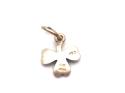 9ct  Gold Enamaled 3 Leaf Clover Charm