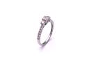 9ct White Gold Diamond 3 Stone Ring