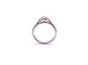 9ct White Gold Diamond 3 Stone Ring