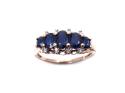 9ct Yellow Gold Sapphire & Diamond Ring