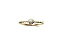 9ct Yellow Gold Diamond Bobble Solitaire Ring