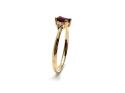 9ct Yellow Gold Ruby & Diamond 2 Stone Ring
