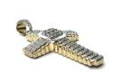 9ct Yellow Gold Diamond Cross Pendant 2.00ct