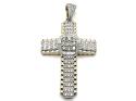 9ct Yellow Gold Diamond Cross Pendant 2.00ct