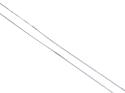 9ct White Gold Fine Curb Chain 18 inch