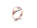 9ct Rose Gold Signet Plain Ring