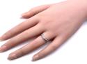 Platinium Diamond Wishbone Ring
