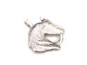 Silver Horses Head Pendant 35 x 40mm