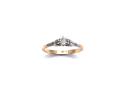 14ct Yellow Gold Diamond Solitaire Ring