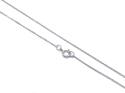 9ct White Gold Diamond Pendant & Chain