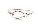 Silver Plaited Large Bangle 72mm