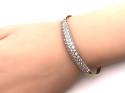 9ct Yellow Gold CZ Hinged Bangle