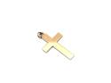9ct Rose Gold Cross Pendant 11x24mm