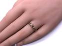 9ct Yellow Gold Synthetic Ruby Ring