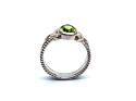 Silver Peridot Celtic Ring