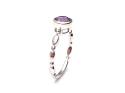 Silver Amethyst Solitaire Ring