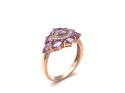 9ct Purple Sapphire & White Zircon
