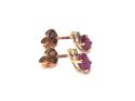 9ct Yellow Gold Ruby Stud Earrings