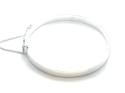 Silver Plain Hinged Bangle