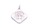 Silver Double Sided St Christopher Pendant